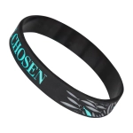 THE CHOSEN - Opaska silikonowa CZARNA (Ławica ryb)