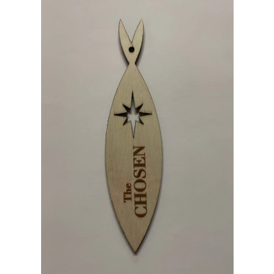 THE CHOSEN - Ozdoba choinkowa drewniana dwustronna - komplet 3 sztuk