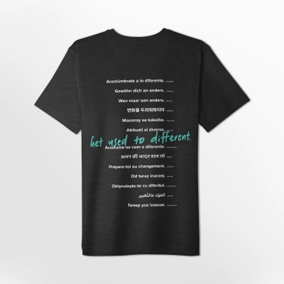 THE CHOSEN - T-shirt GRAFITOWY (Get used to different) - Unisex