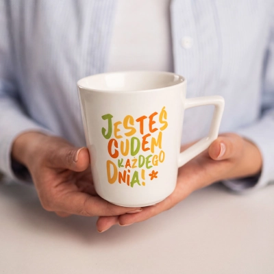 Kubek porcelanowy - Jesteś Cudem Każdego Dnia